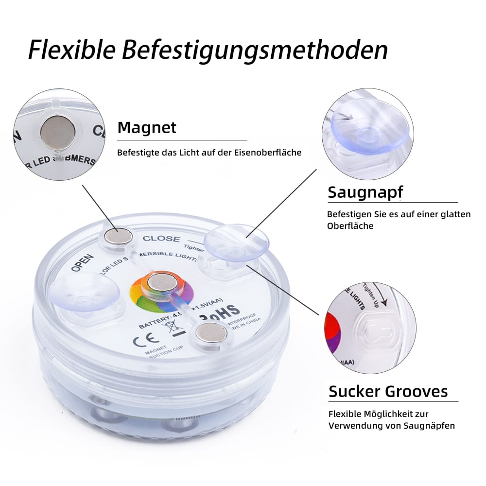 Funkgesteuert LED-Schwimmbadleuchte 7 led poolleuchte