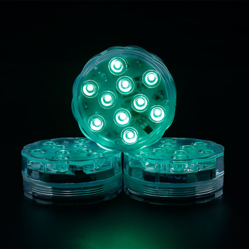 Ferngesteuerte LED-Poolleuchte 3 tauchbare LED-Poolleuchten